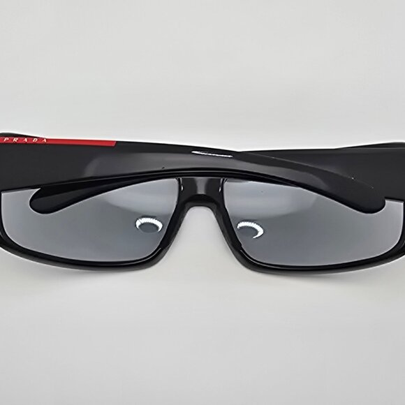 Prada Linea Rossa SPS 08G 1AB3M1 Black Frame Light Blue Gradient Lens Sunglasses - Picture 11 of 15